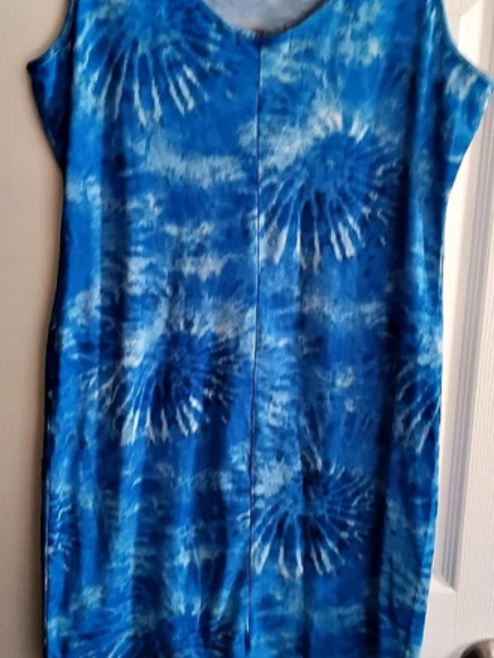 Blue Tie-Dye Mini Dress Like New